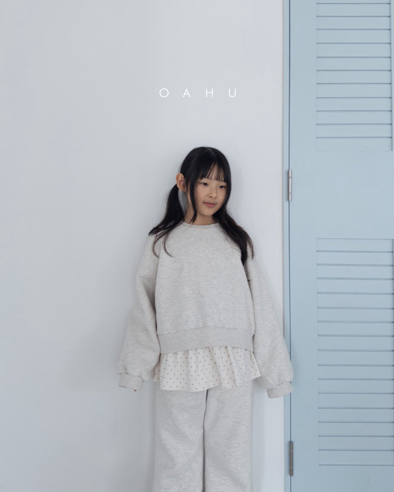 oahu / dot frill t【for kids, Jr. 】