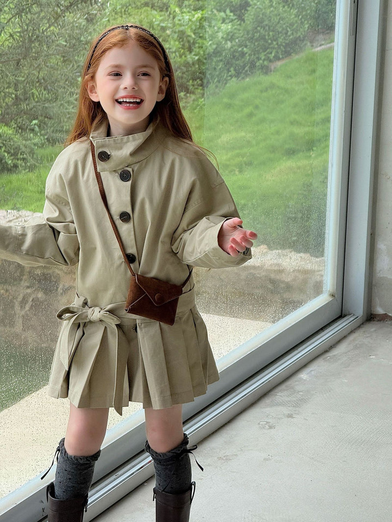 otaly /  pleats trench coat【for kids , jr】(no.5688)