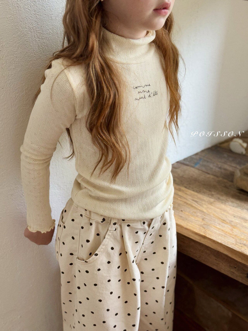 poisson / eyelet polar tee【for kids &Jr.】