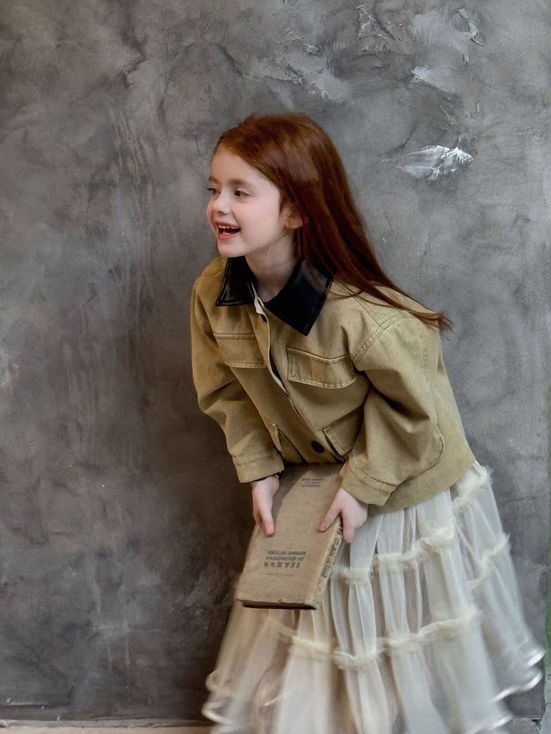 otaly /  sheer maxi skirt【for kids , jr】(no.5751)