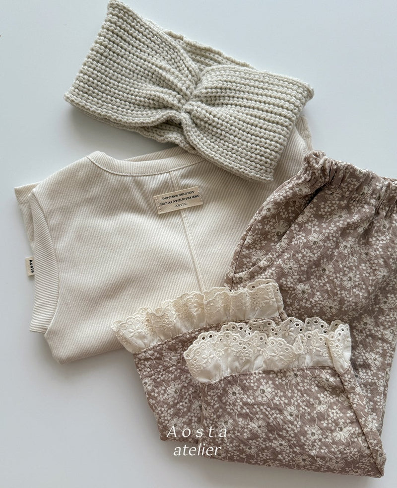 aosta /  every rib tee【for baby&kids】