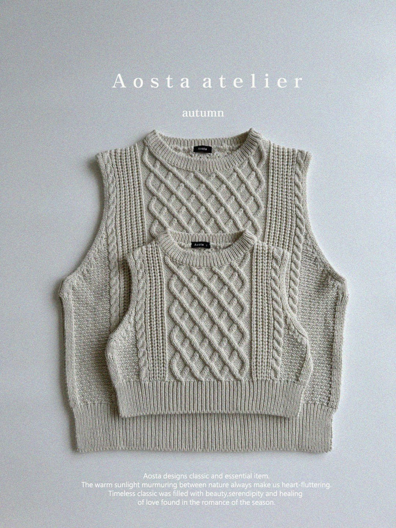 aosta / knit vest【for mom】