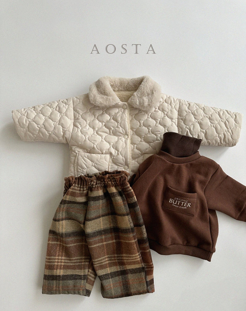aosta / wool check pants