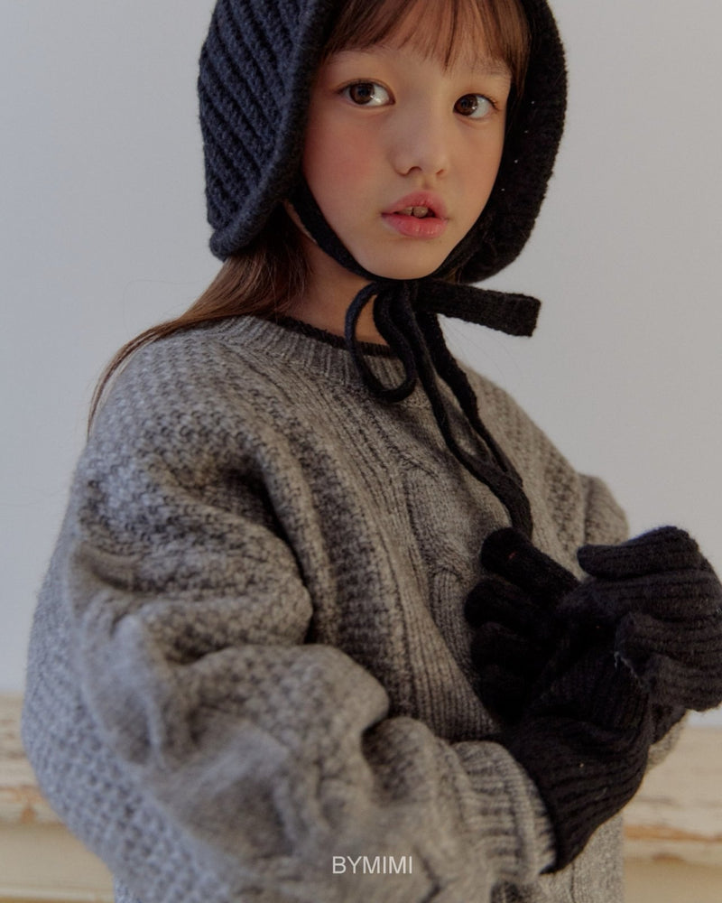 by mimi  / balloon knit tee【for kids , jr】