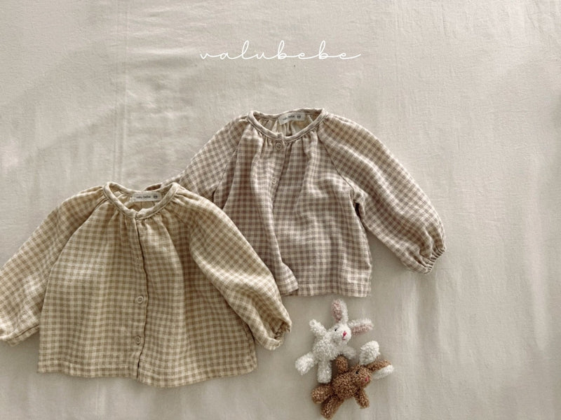 valubebe / pichi check shirt【for baby, kids 】