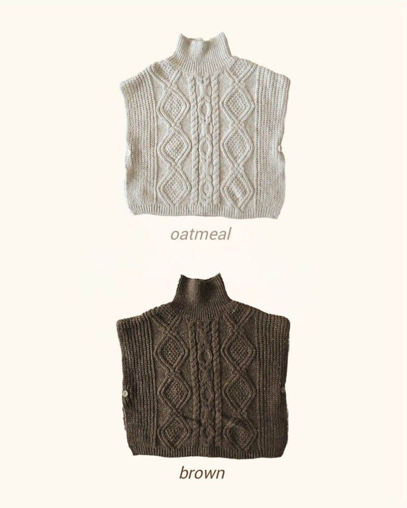 by mimi  / loose knit vest【for kids , jr】