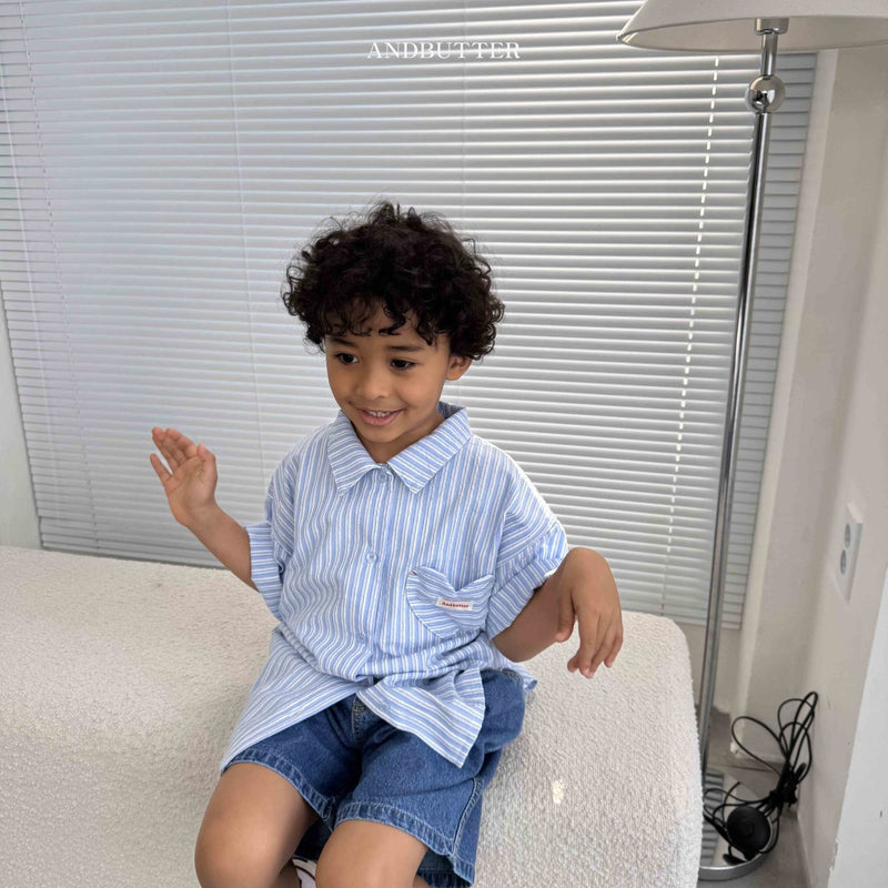 and butter / love point shirt【for kids & jr.】