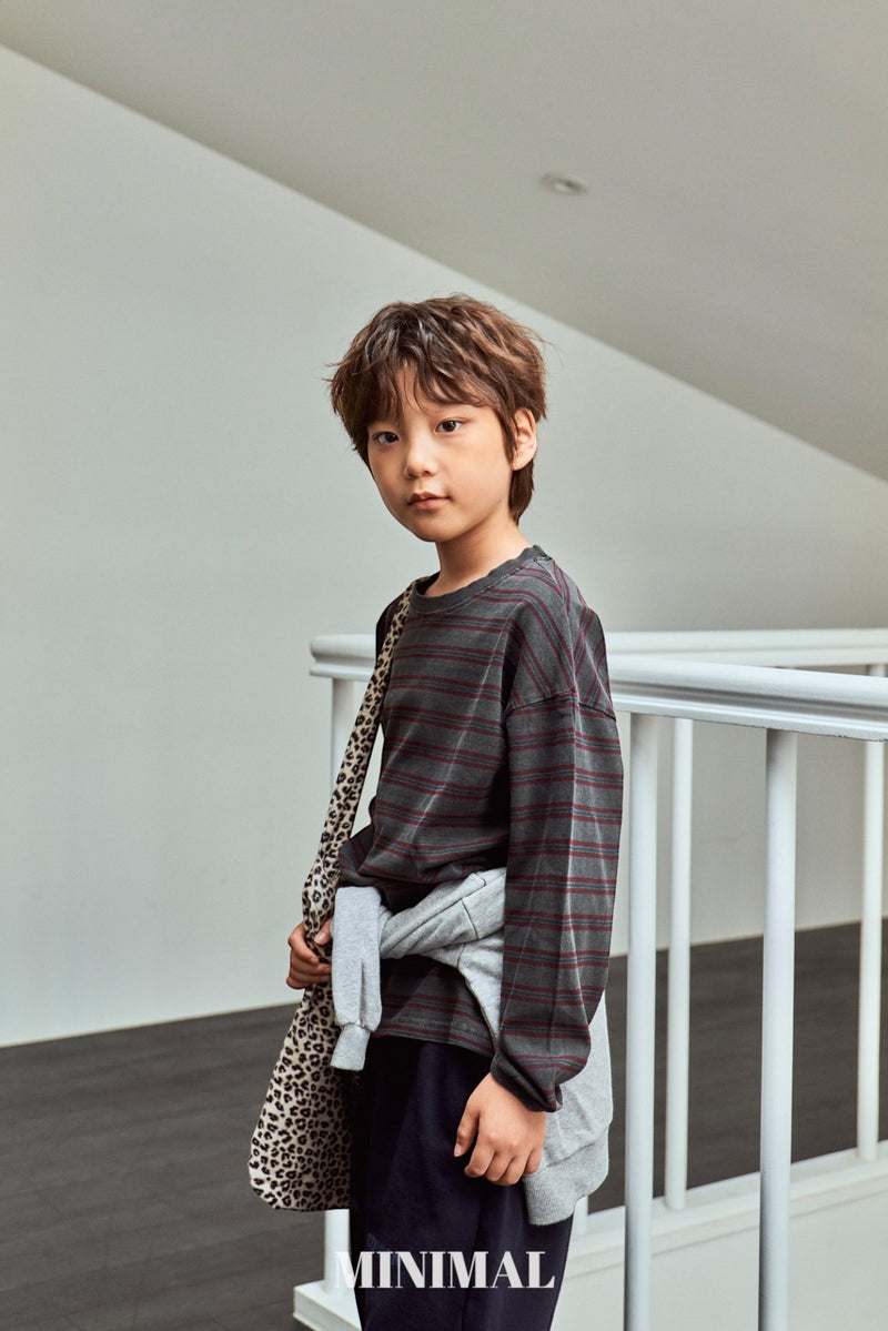 minimal / pigment boarder tee【for kids &Jr.】