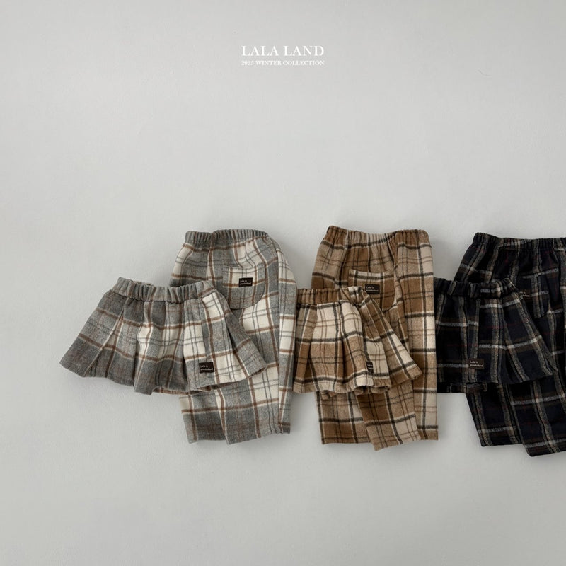 lalaland / bucket check pants【for kids】