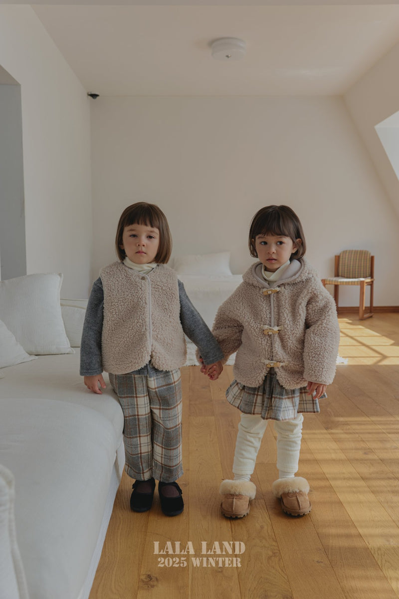 lalaland / bucket check skirt【for kids】