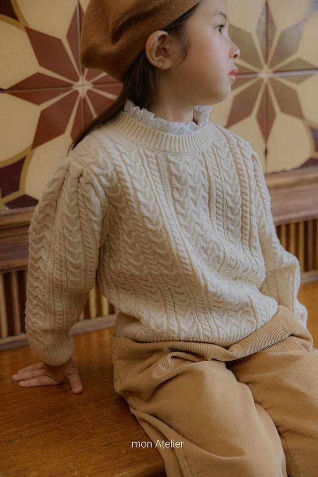 mon atelier / fake frill blouse