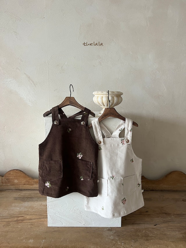 thelala / cream corduroy onepiece