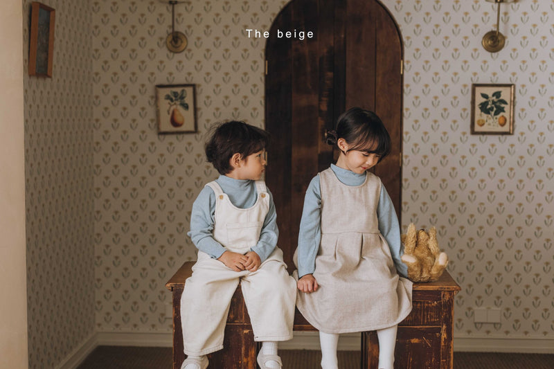 the beige / stitch overall