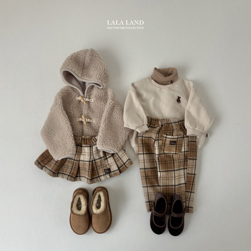 lalaland / bucket check pants【for kids】
