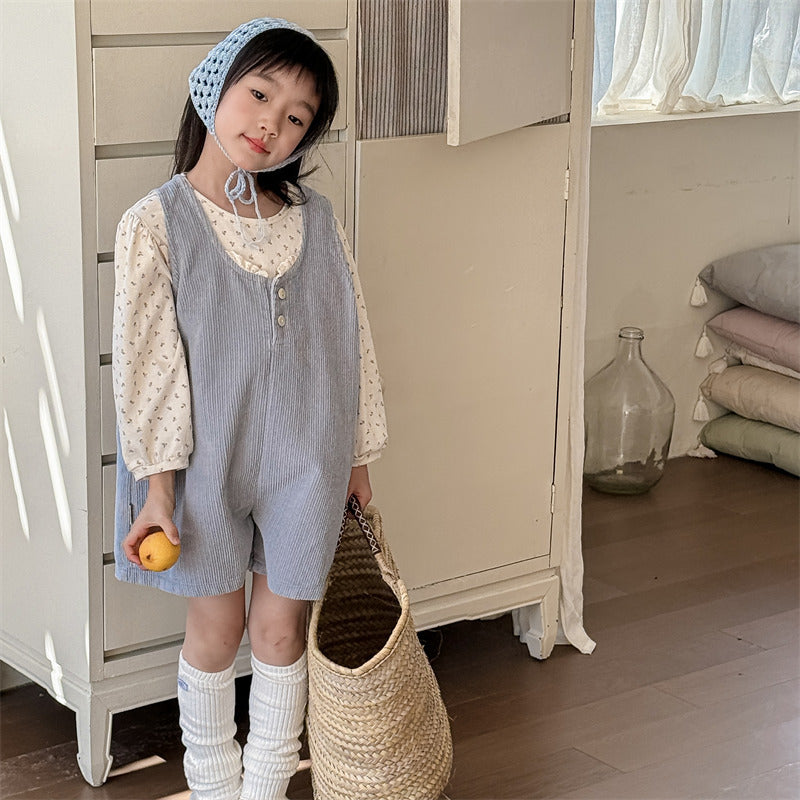 corduroy jump-suit【for kids 】