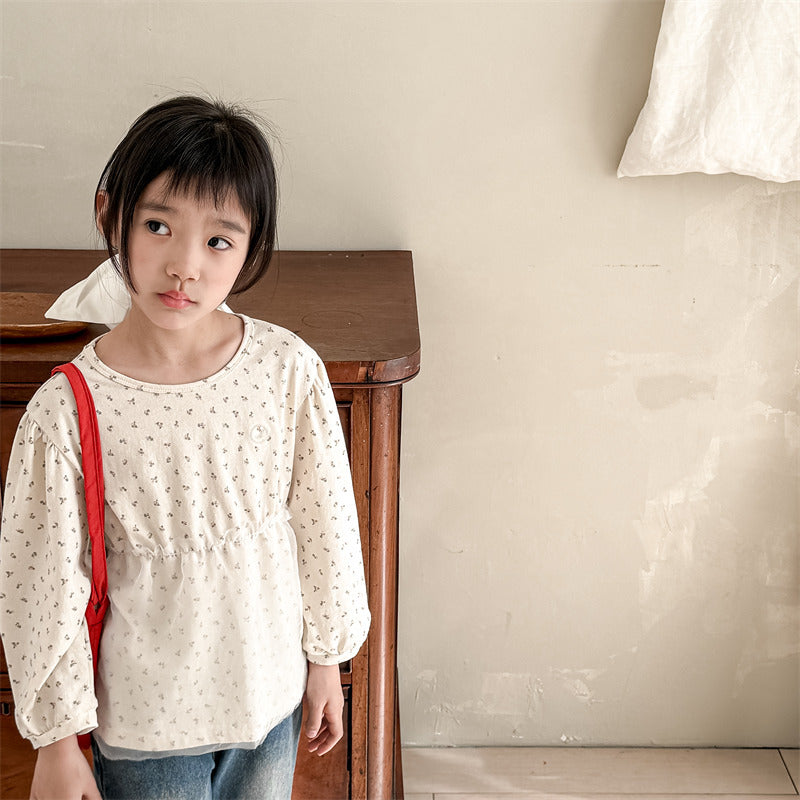 flower frill t【for kids 】