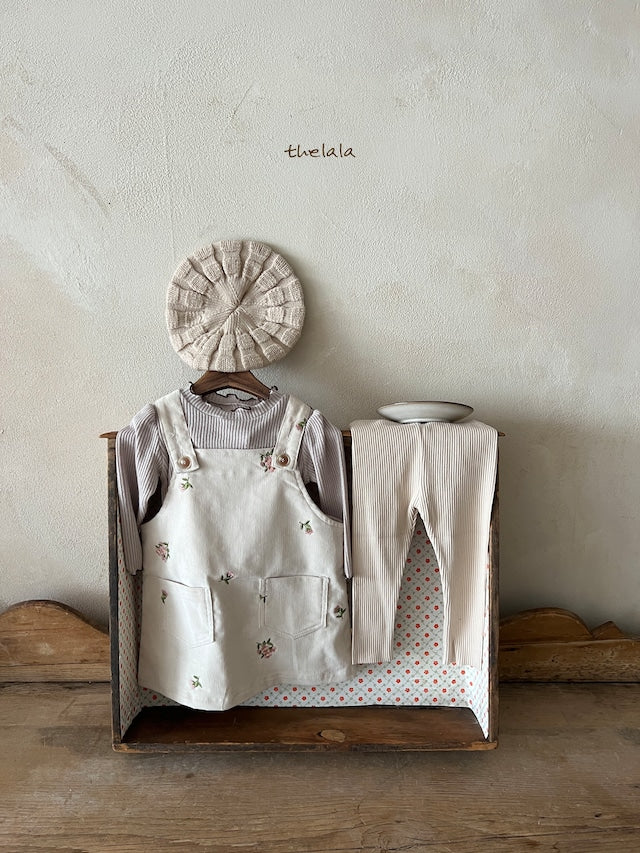 thelala / cream corduroy onepiece