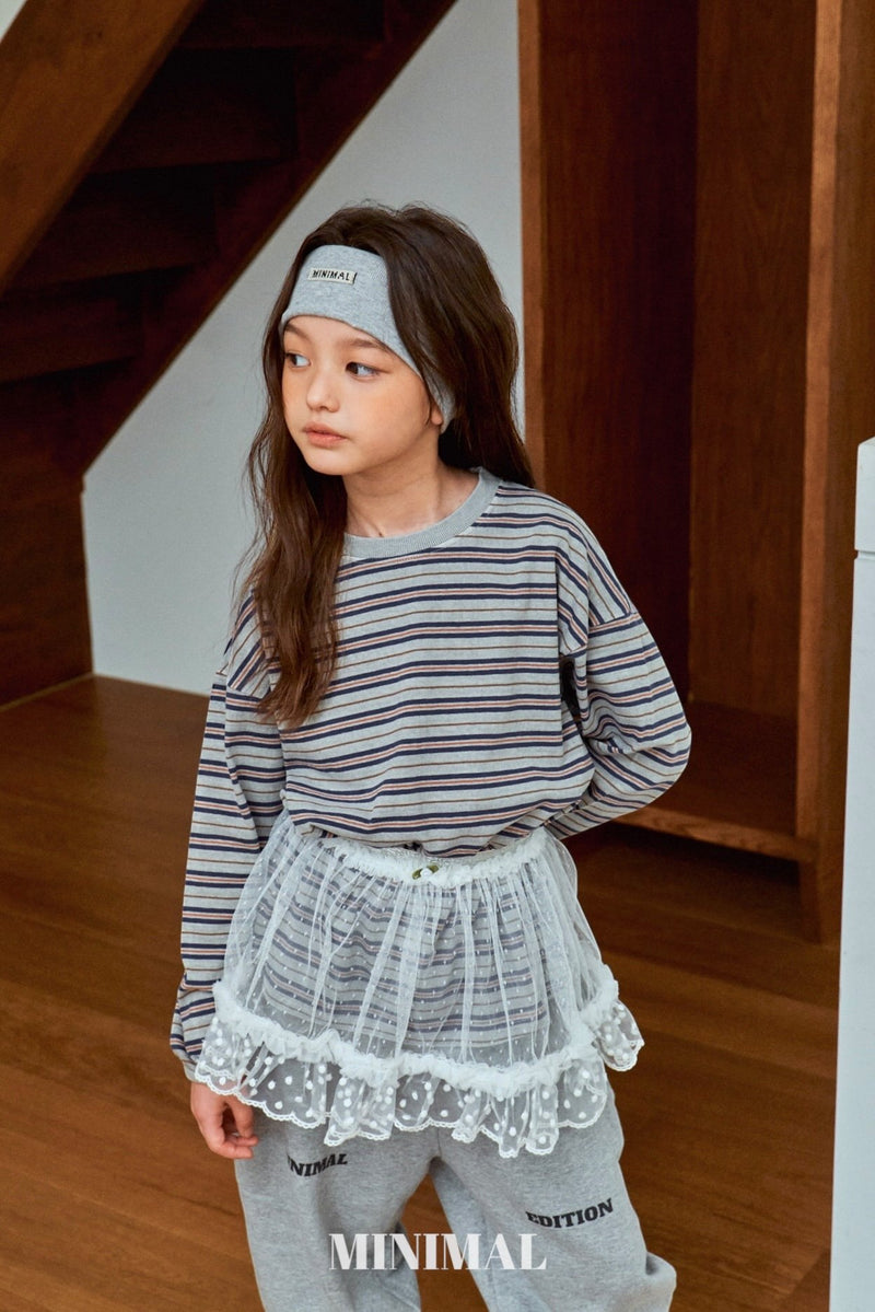 minimal / pigment boarder tee【for kids &Jr.】