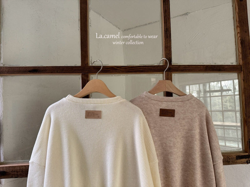 la camel  / adult knit tee【for adult】