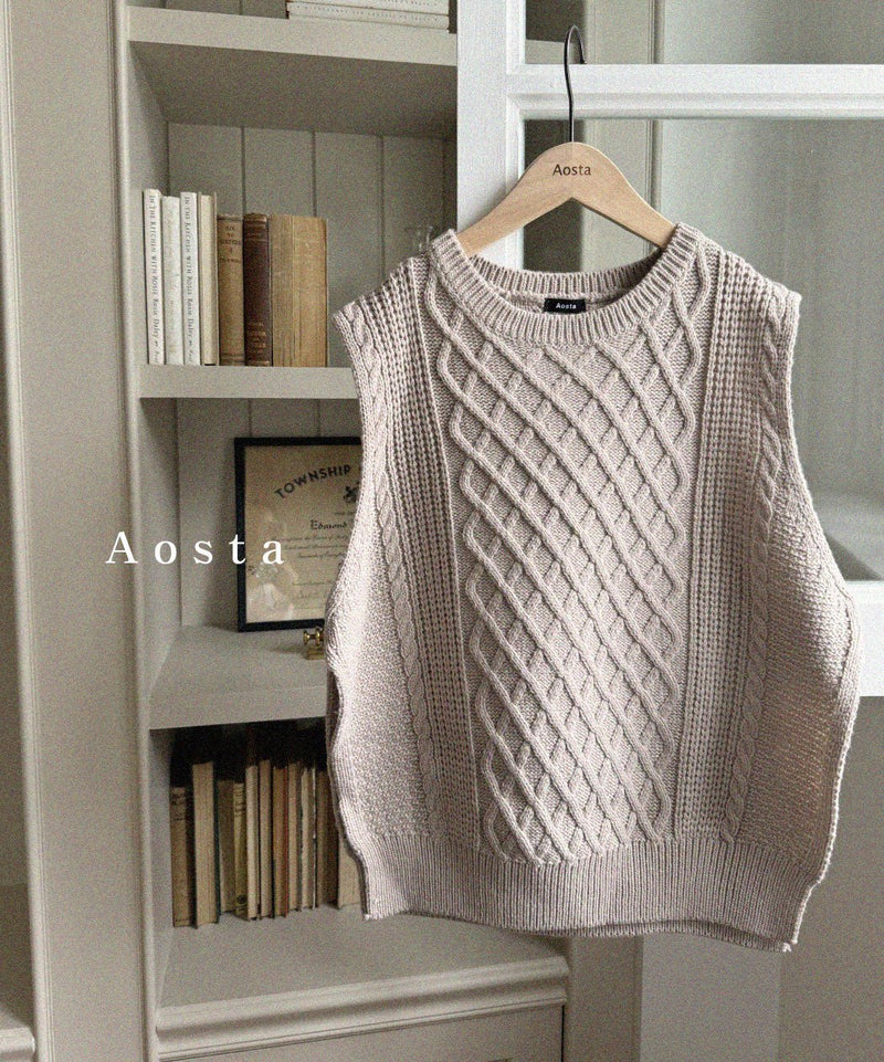 aosta / knit vest【for mom】