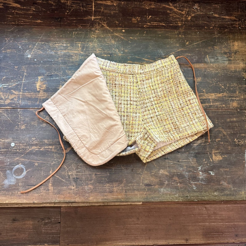 mon atelier / tweed wrap pants