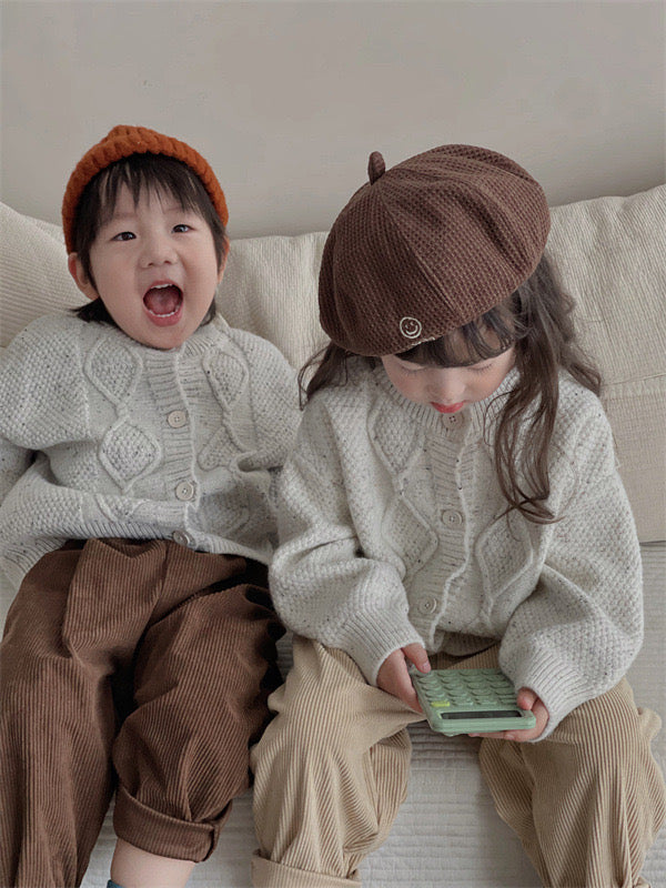 nep knit cardigan【for kids , jr】