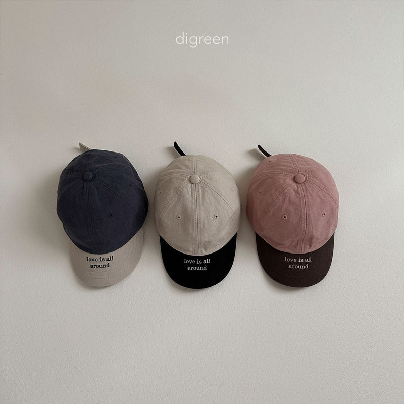 digreen / color block cap