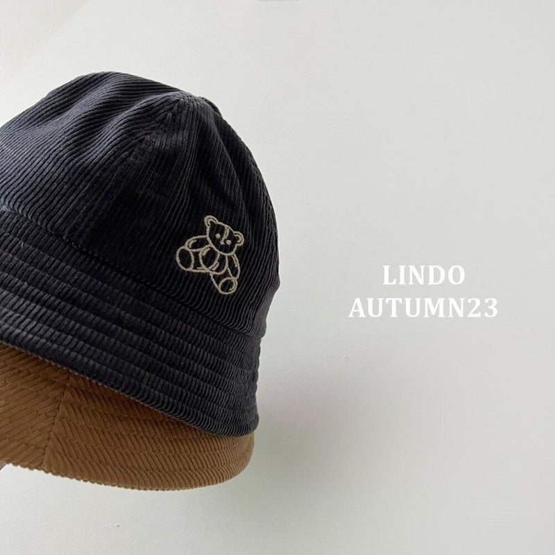 LINDO / bear corduroy cap