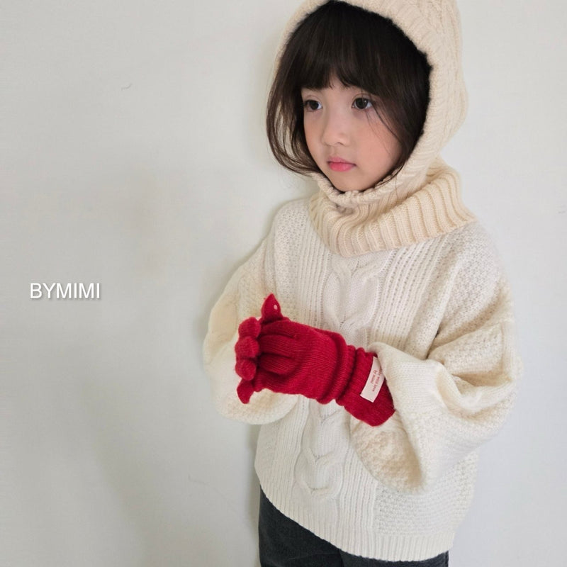 by mimi  / balloon knit tee【for kids , jr】