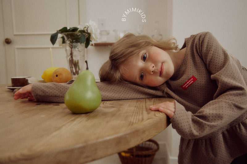 by mimi  / mini dot tee【for kids , jr】