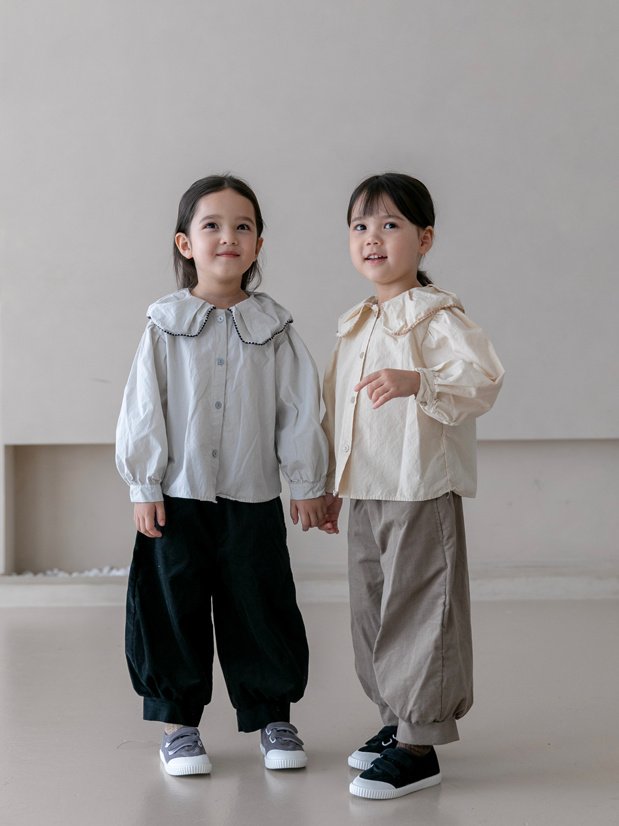 oatmeal / may sela blouse【for kids】