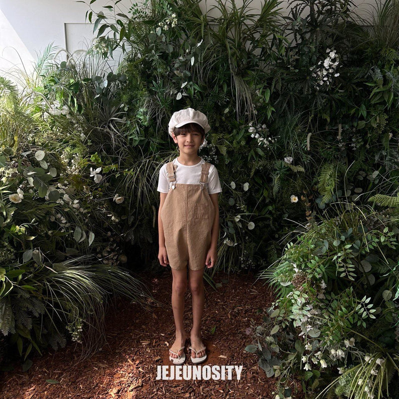 jejeunosity / cotton berry short overall【for kids & jr.】