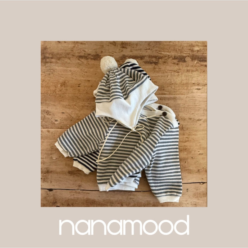 nanamood by bananaj / marine stripe bonnet【for baby】