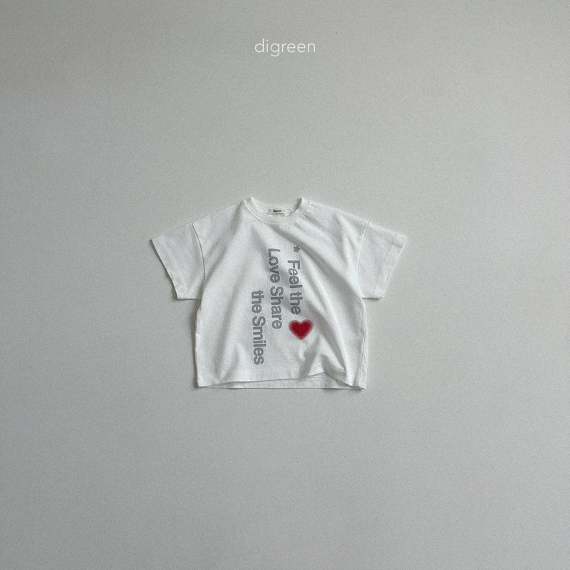 digreen / love share t-shirt【for kids】