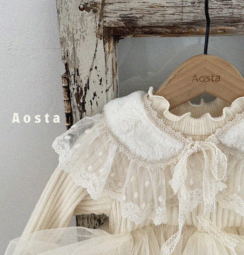 aosta / lace winter cape