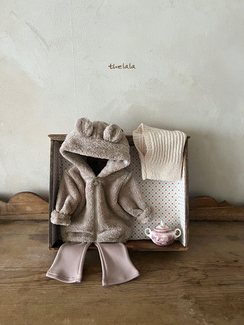 thelala / boa bear zip-up