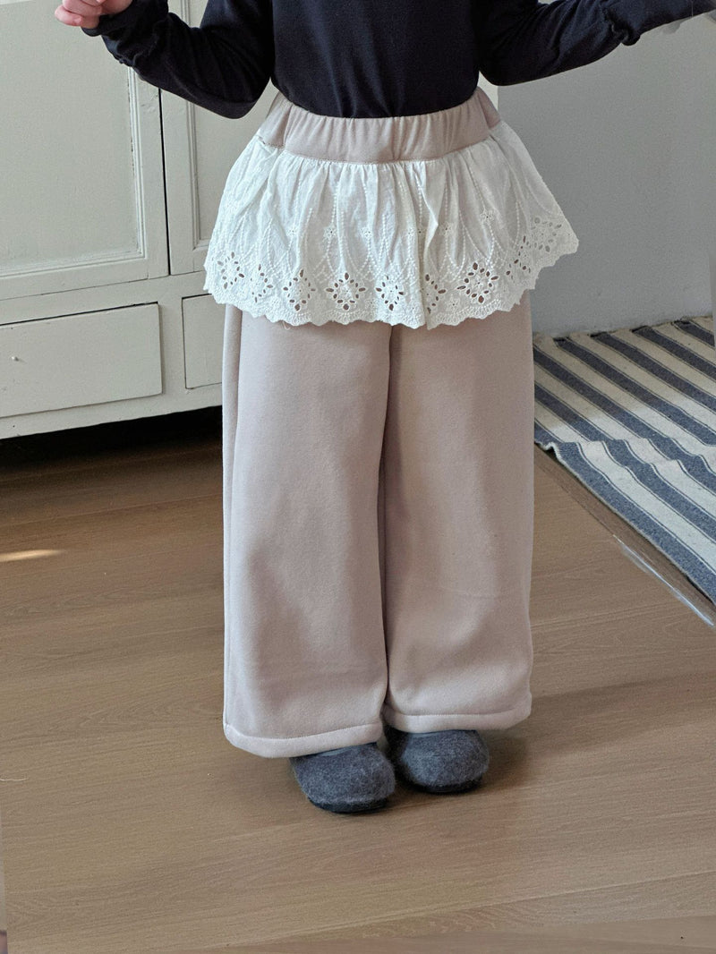 lace wide pants 【for kids&Jr.】