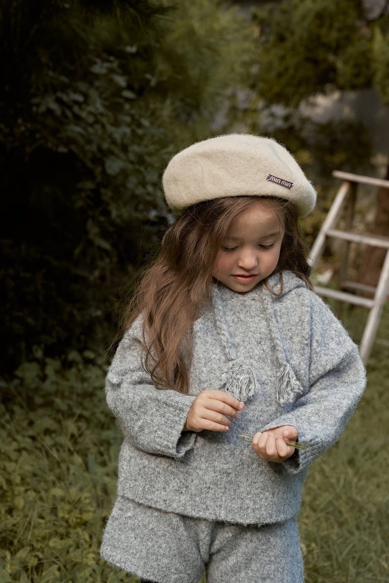 momo ann /  knit hood set【for kids &adult】