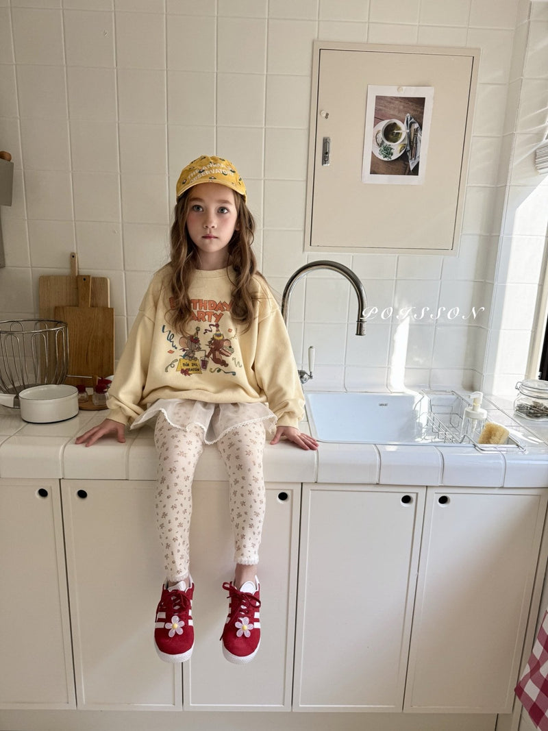 poisson / bella lace leggings【for  kids &Jr.】