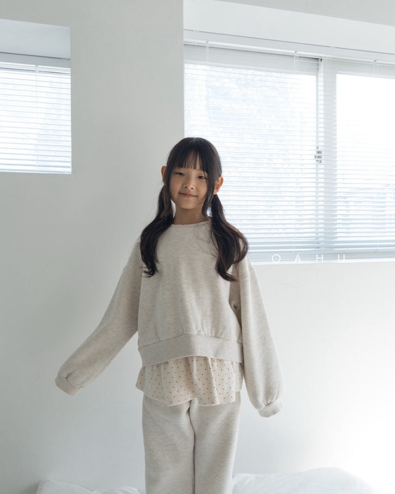 oahu / dot frill t【for kids, Jr. 】