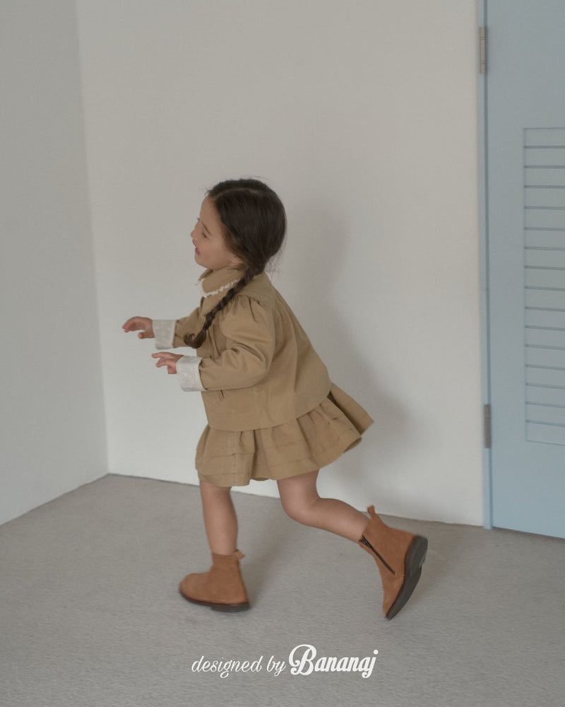 bananaj / player currot skirt【for kids & jr.】