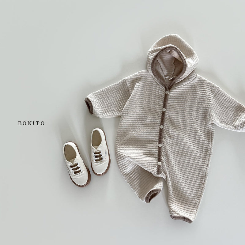 bonito / emboss hood suit 【for baby】