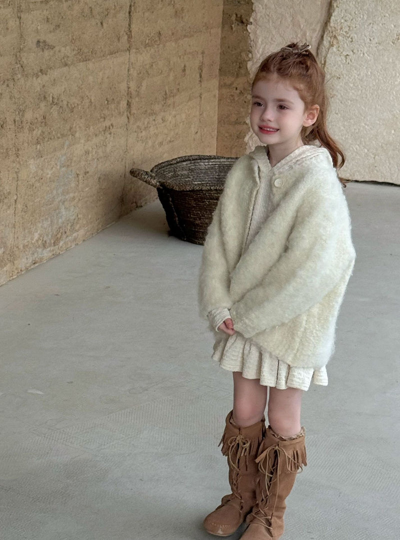 otaly / fluffy cardigan coat【for kids , jr】(no.5676)