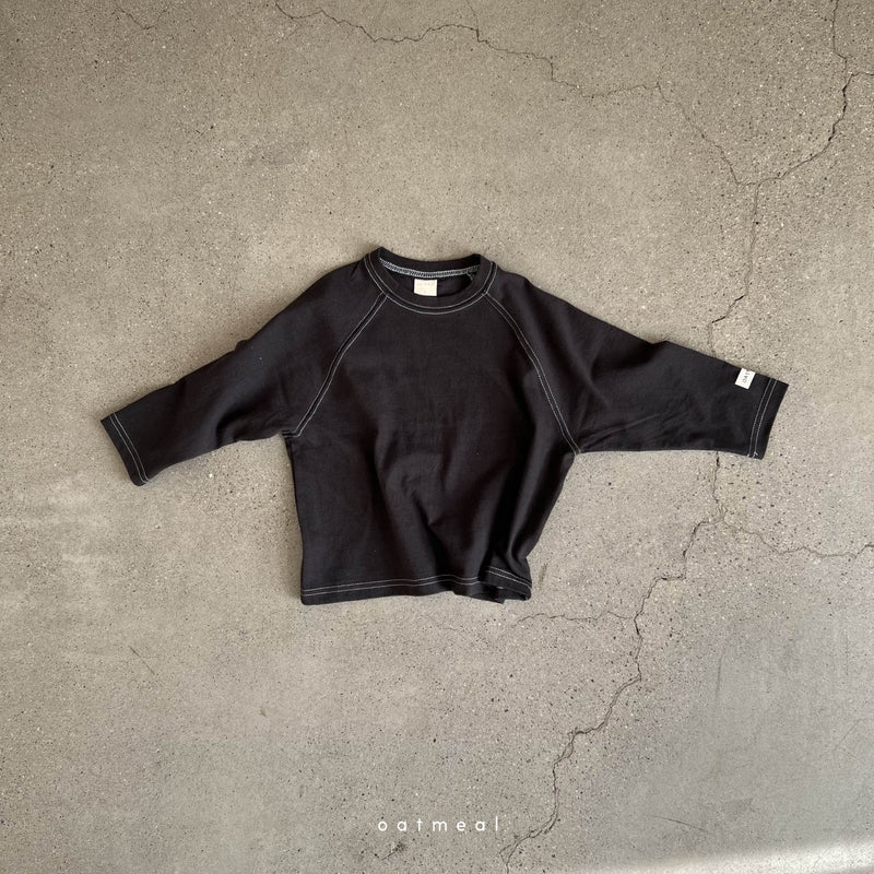 oatmeal / soft raglan tee【for kids】