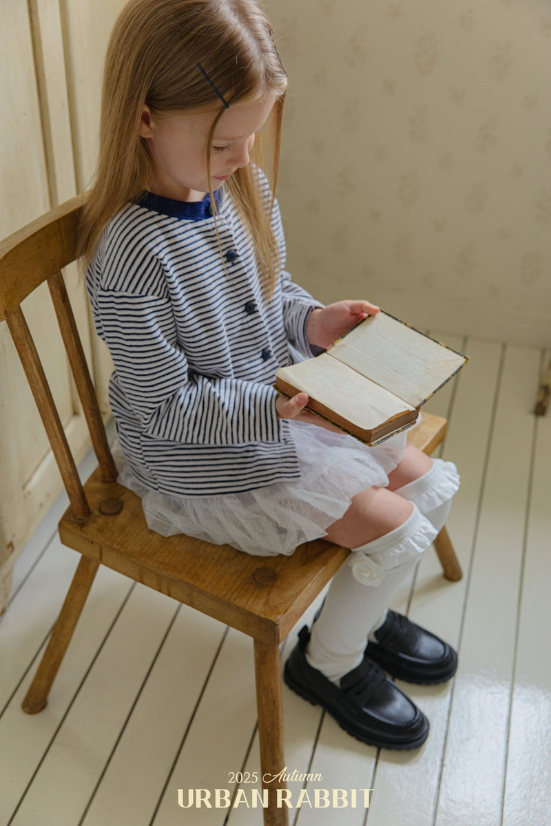 urban rabbit / loose stripe cardigan【for kids & Jr.】