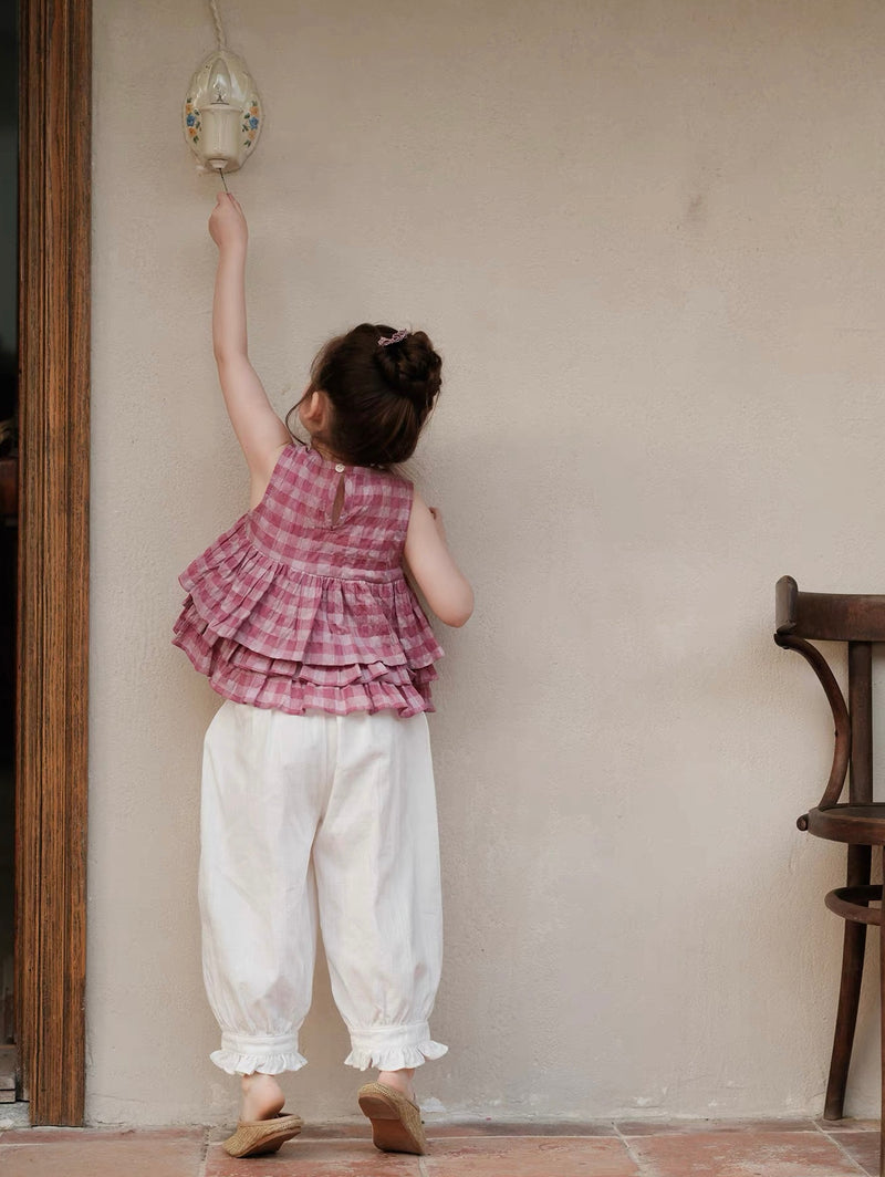 frill wide pants 【for kids&Jr.】