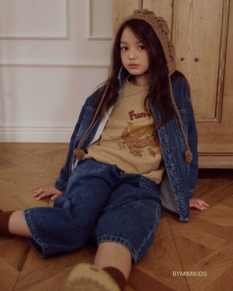 by mimi  / square quilting shirt jacket【for kids , jr】