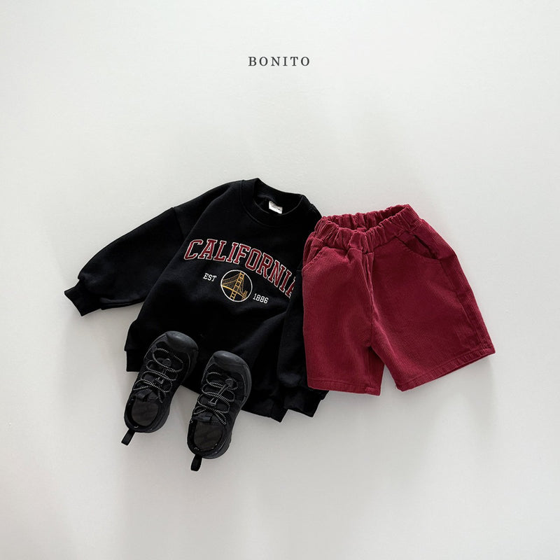 bonito / corduroy half pants【for kids&Jr.】