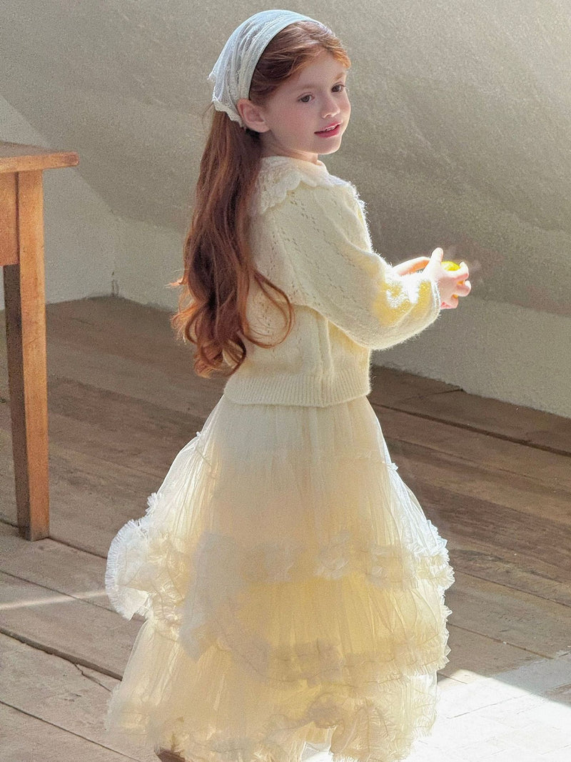 otaly / tulle maxi skirt【for kids , jr】