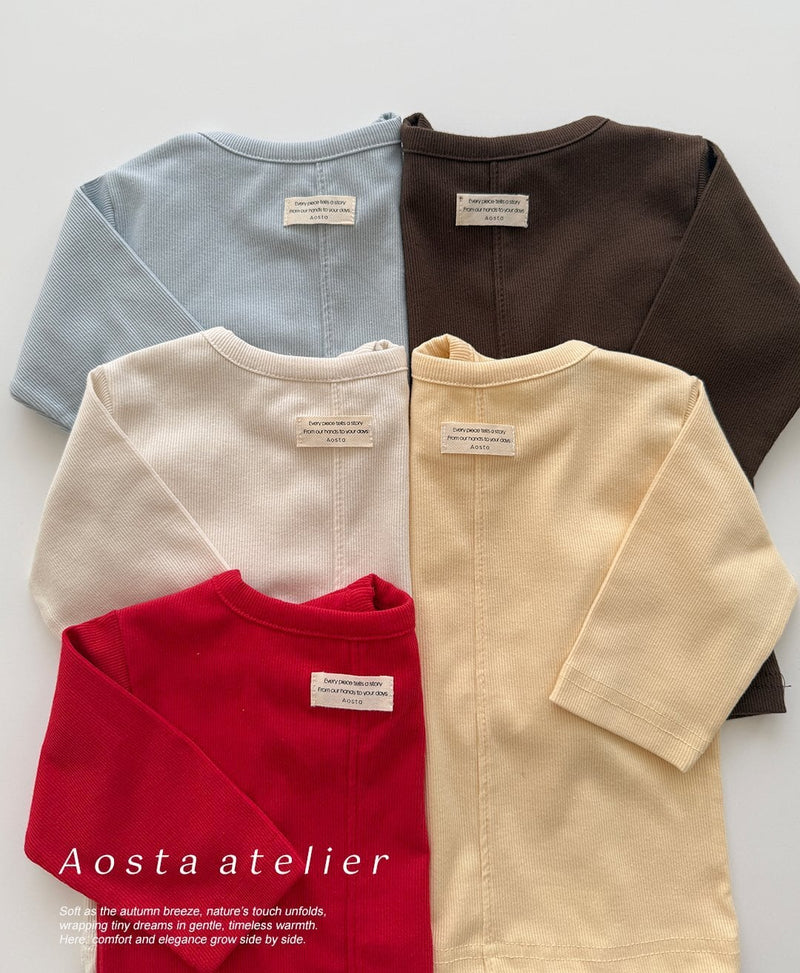 aosta /  every rib tee【for baby&kids】